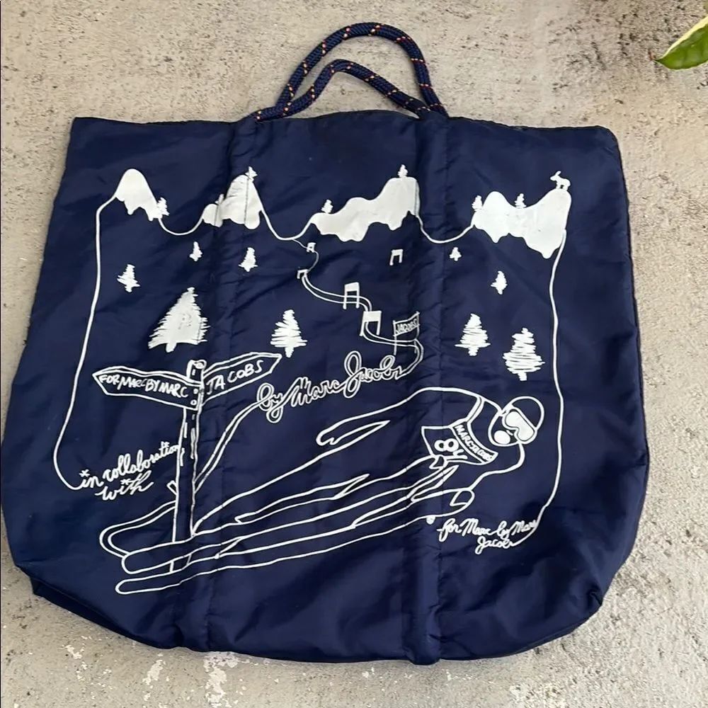 Marc Jacobs ski man reversible tote.